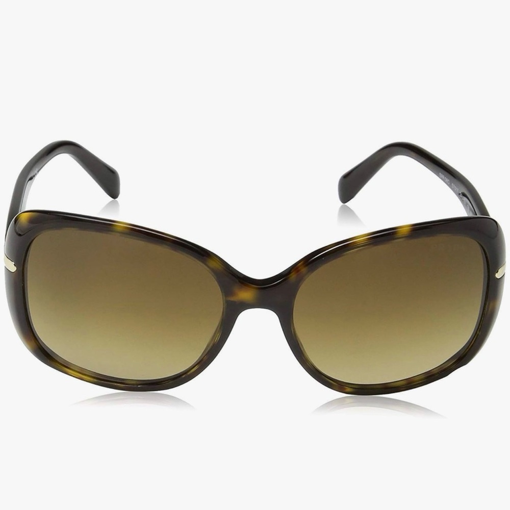 Prada SPR 08O Tortoise Brown Gradient Sunglasses w/ Case New Lenses - Picture 3 of 12